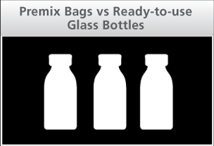 Premix Bags vs Ready-to-use Glass Bottles